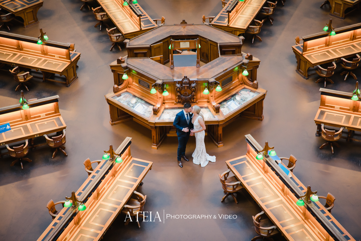 , State Library of Victoria Wedding Photography by ATEIA Photography &#038; Video