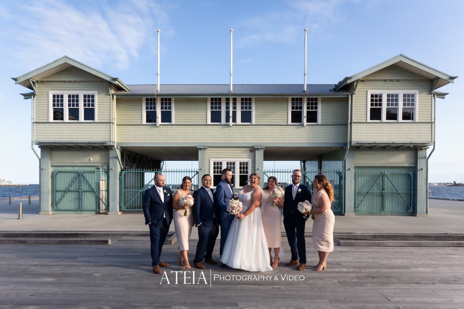 , Cassie and Tica&#8217;s wedding photography att Royal Melbourne Yacht Squadron captured by ATEIA Photography &#038; Video