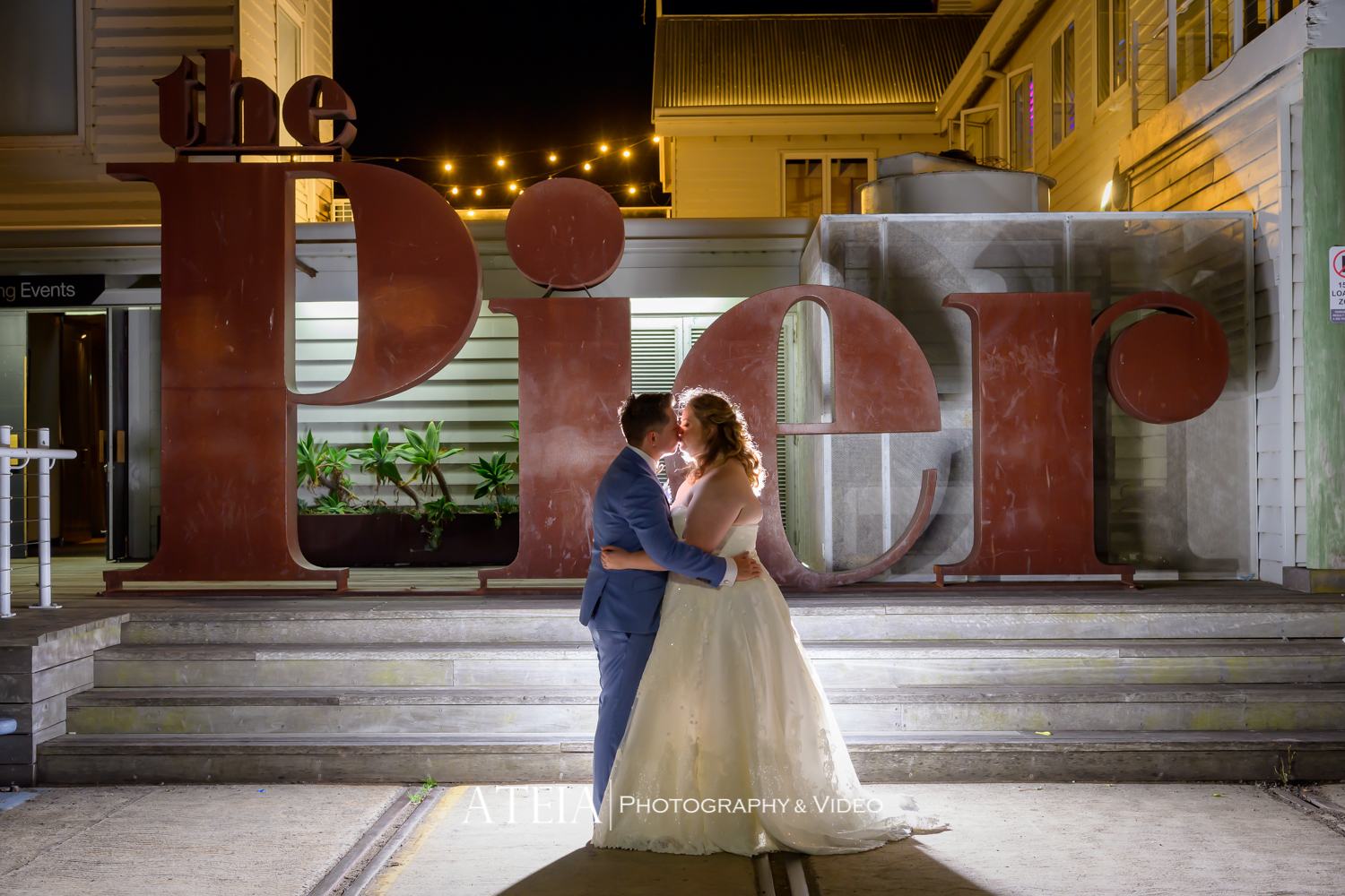 , Emily and Thomas&#8217; wedding photography at The Pier Geelong captured by ATEIA Photography &#038; Video