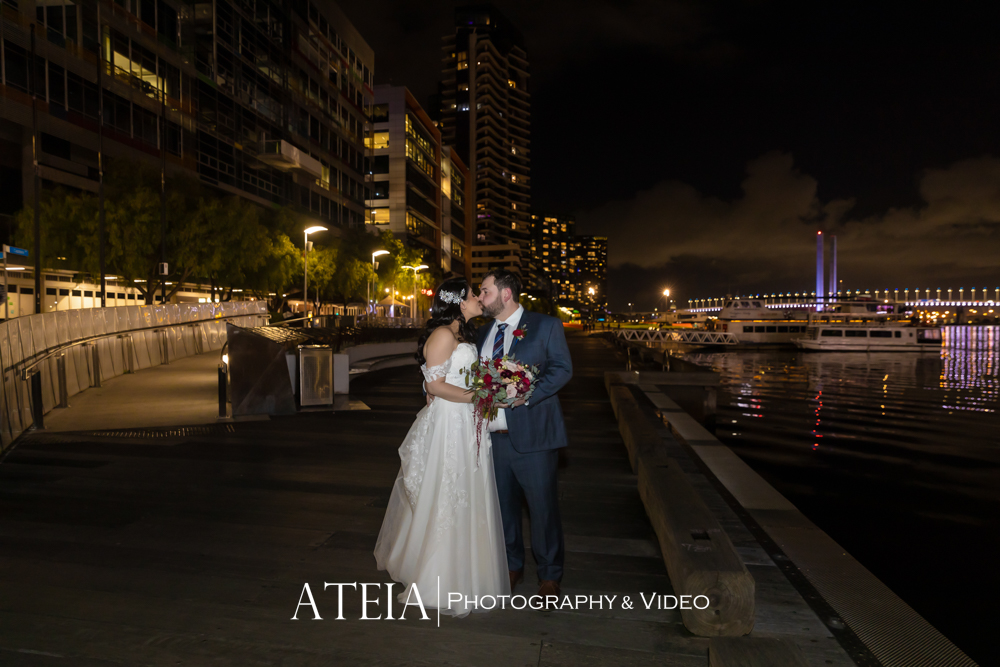 , Maddy and Blain&#8217;s wedding photography at Harbour Kitchen Docklands captured by ATEIA Photograpghy &#038; Video