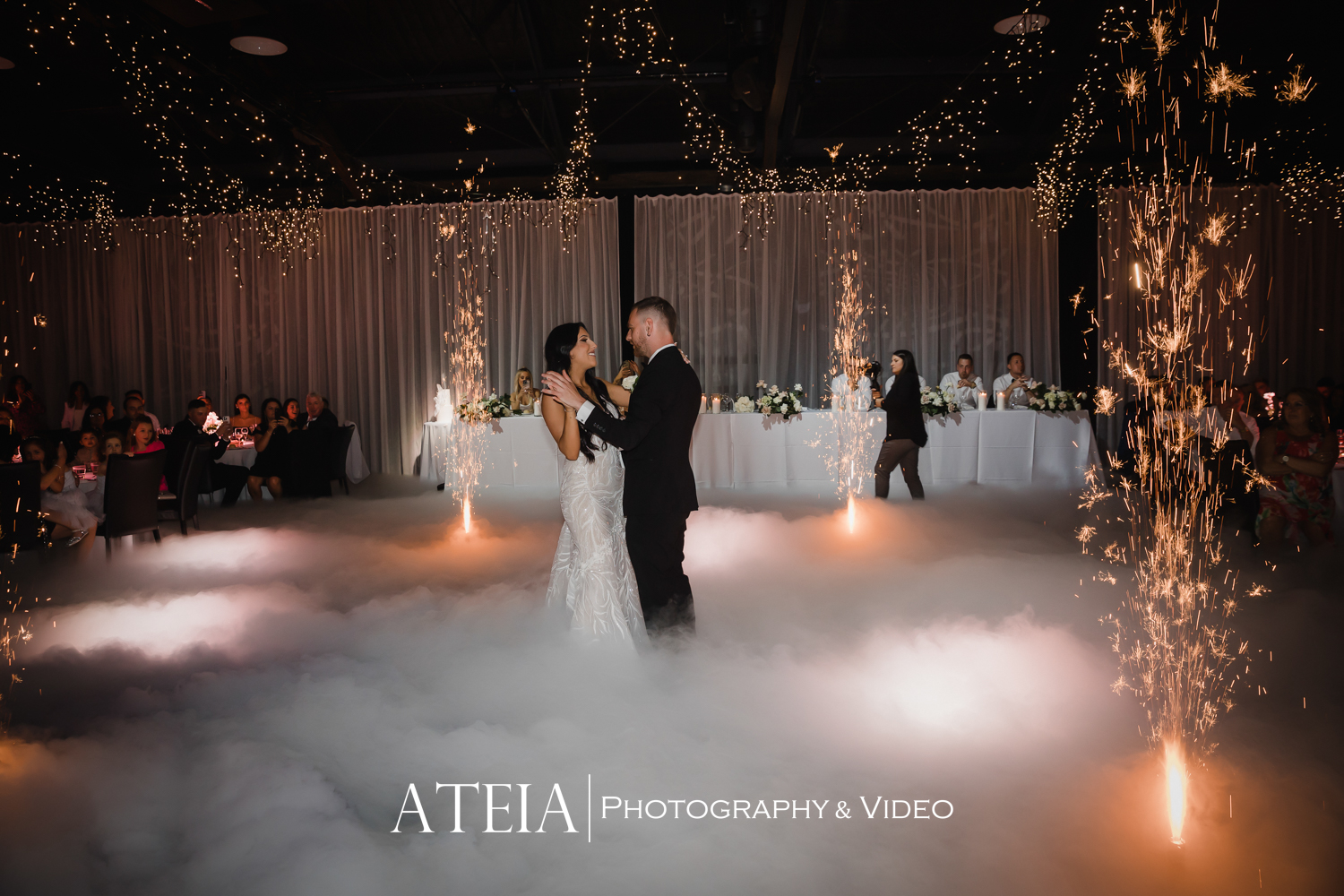 , Stephanie and Alexander’s wedding photography at Showtime Docklands captured by ATEIA Photography &#038; Video