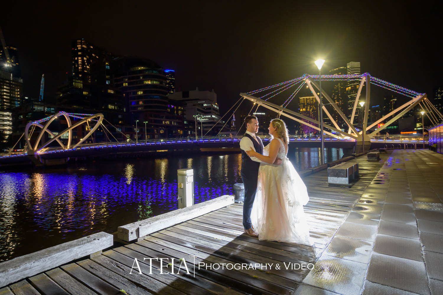 , Amy and Danyon&#8217;s wedding photography at Cargo Hall South Wharf captured by ATEIA Photography &#038; Video