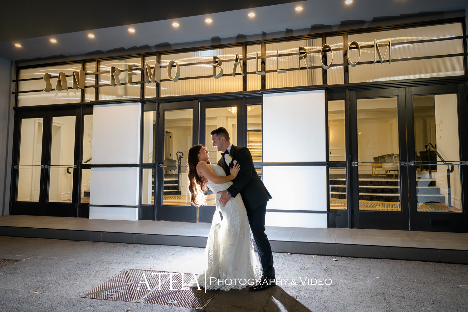 , Rachael and Ross&#8217; wedding photograpghy at San Remo Ballroom captured by ATEIA Photography &#038; Video