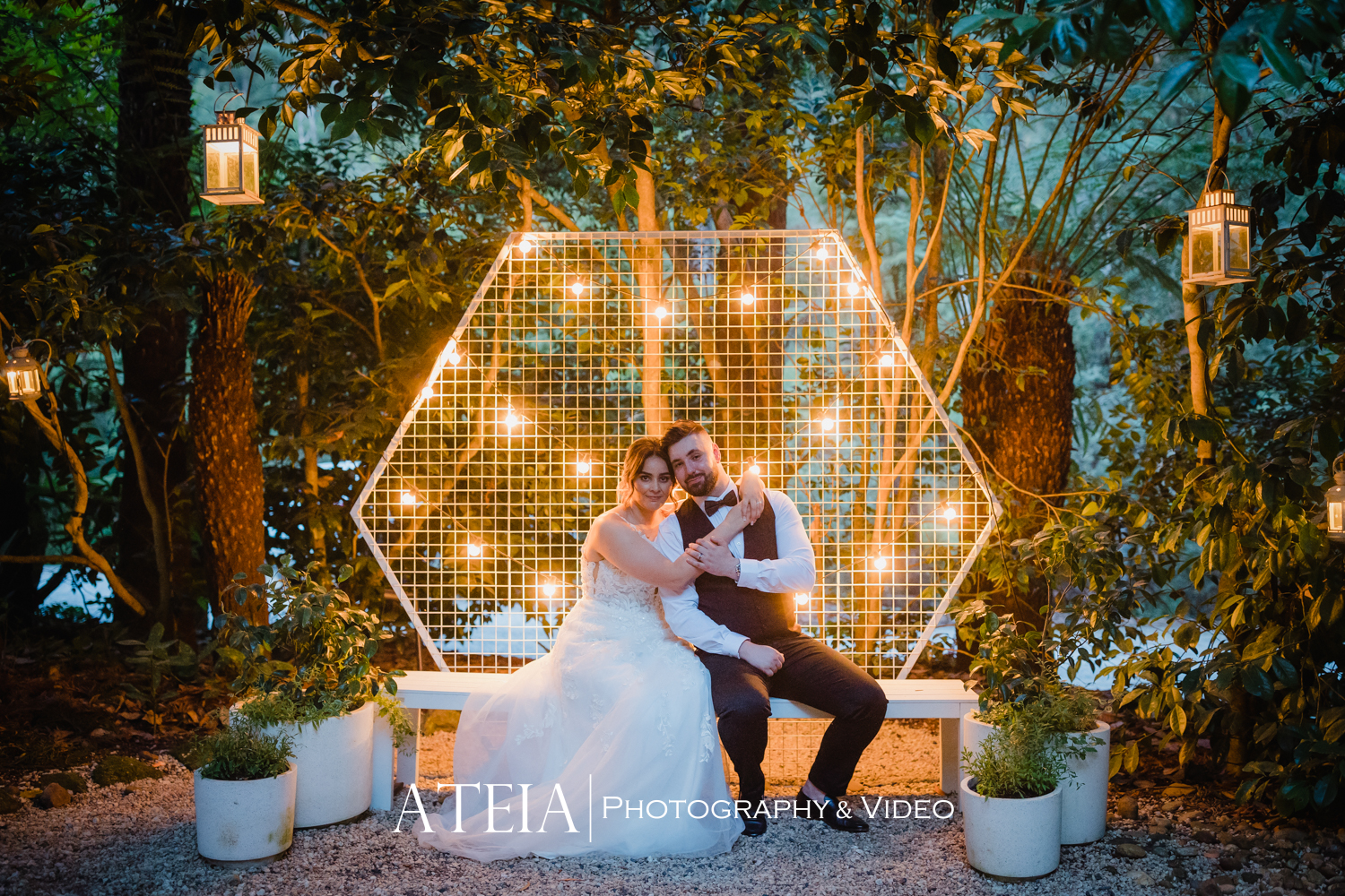 , Lianna and Dimitrios&#8217; wedding photography at Lyrebird Falls captured by ATEIA Photography &#038; Video