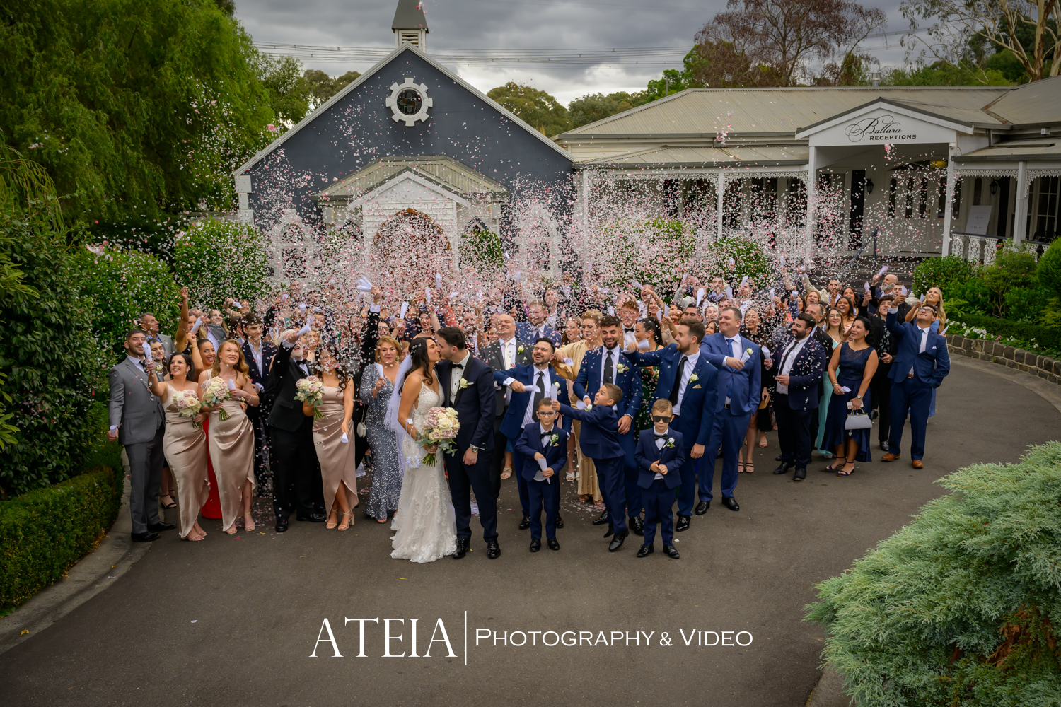 , Tiffany and Dejan&#8217;s wedding photography at Ballara Receptions Eltham captured by ATEIA Photography &#038; Video