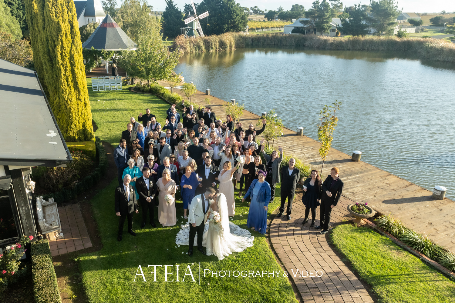 , Nicole and Aaron&#8217;s wedding photography at Windmill Gardens captured by ATEIA Photography &#038; Video