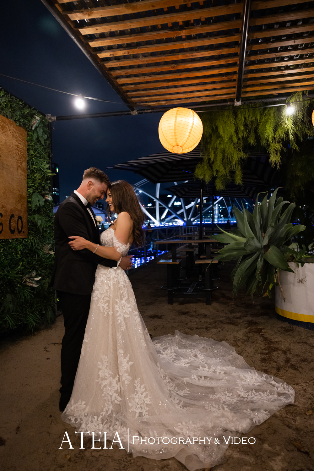 , Cassandra and David&#8217;s wedding at Showtime Events Docklands captured by ATEIA Photography &#038; Video