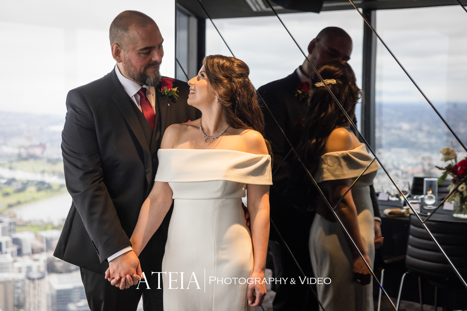 , Eren and Julio&#8217;s wedding photography at Eureka Skydeck 89 captured by ATEIA Photography &#038; Video