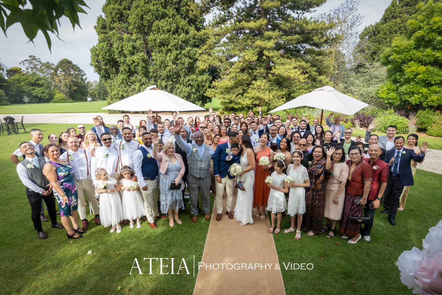 , Amelia and David&#8217;s wedding photography at Werribee Mansion captured by ATEIA Photography &#038; Video
