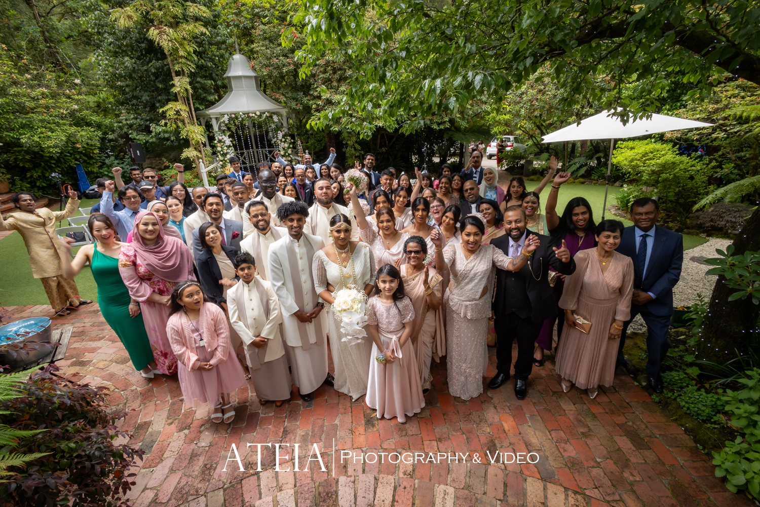 , Ransi and Isaac&#8217;s wedding photography at Lyrebird Falls captured by ATEIA Photography &#038; Video