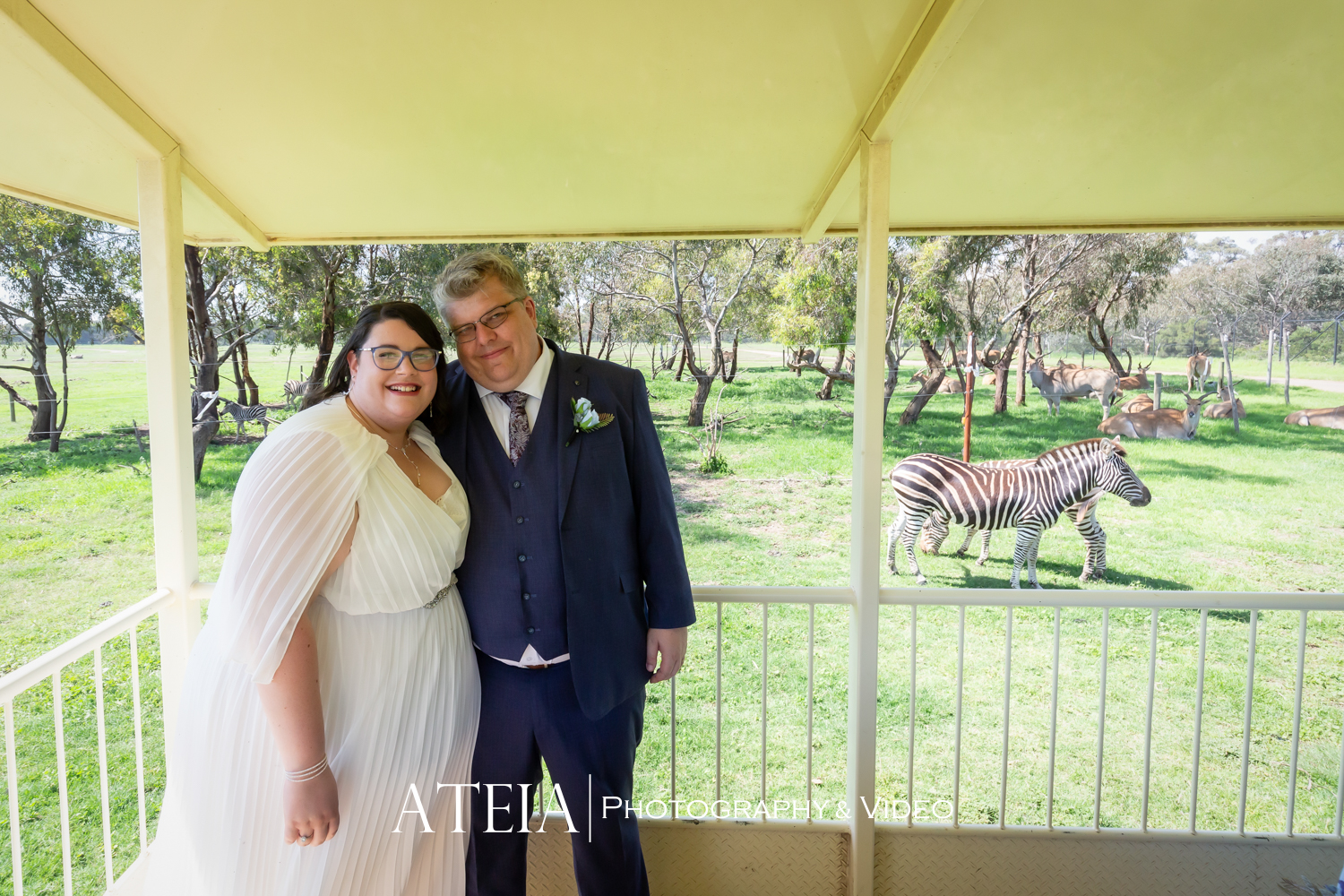 , Nicole and Brenton&#8217;s wedding photography at Werribee Zoo captured by ATEIA Photography &#038; Video