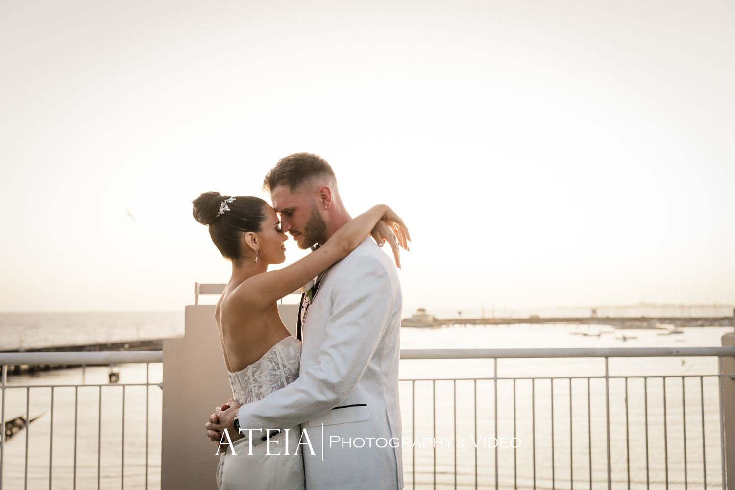 , Natasha and Tommy&#8217;s wedding photography at Royal Melbourne Yacht Squadron captured by ATEIA Photography &#038; Video