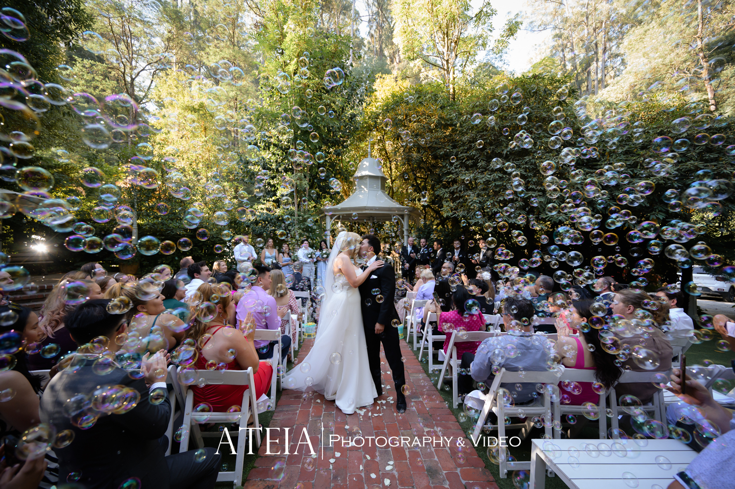 , Steph and Joey&#8217;s wedding photography at Lyrebird Falls captured by ATEIA Photography &#038; Video