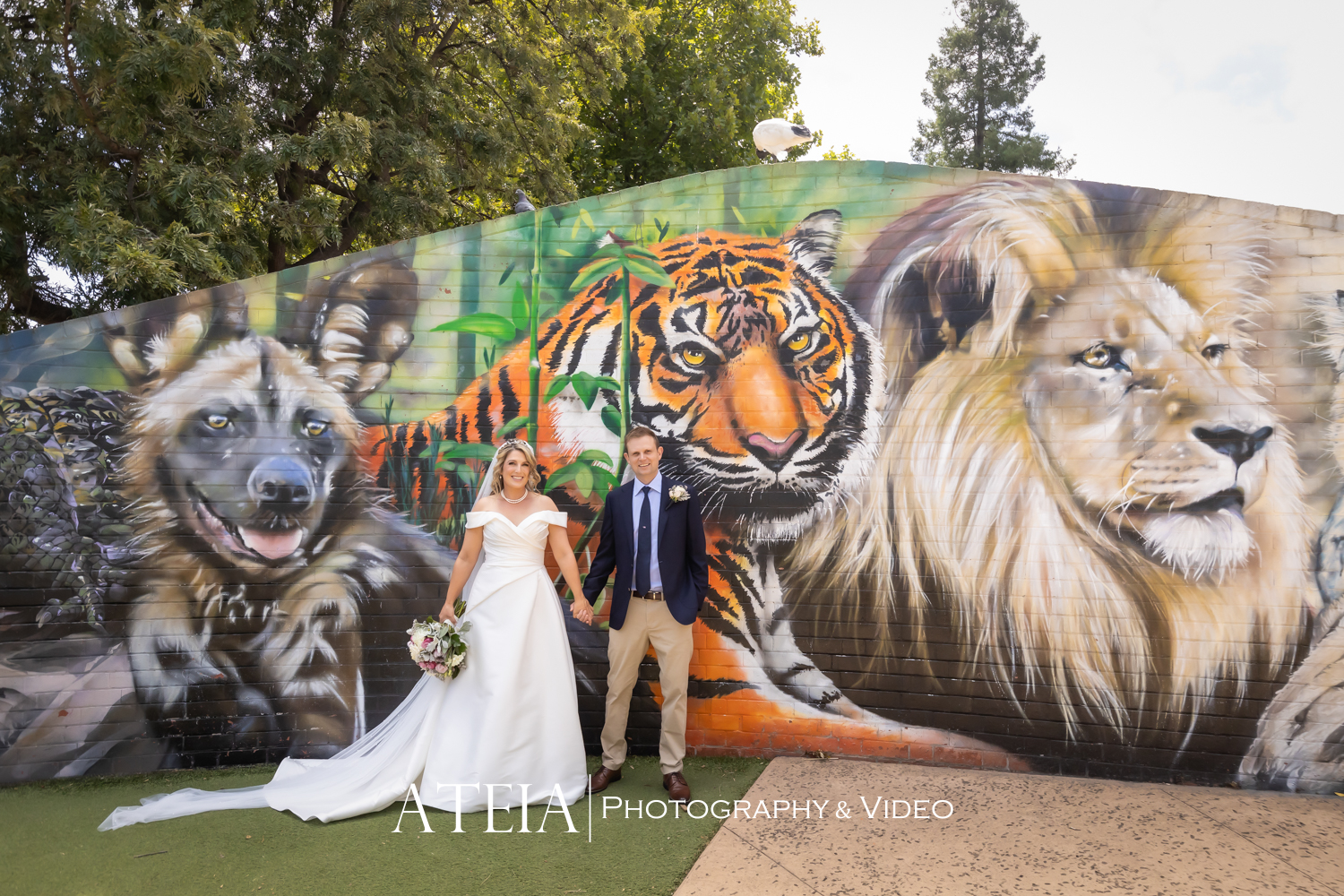 , Jessica and Callum&#8217;s wedding photography at Melbourne Zoo captured by ATEIA Photography &#038; Video