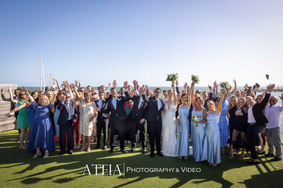 , Manoyla and Marc&#8217;s wedding photography at Royal Melbourne Yacht Squadron captured by ATEIA Photography &#038; Video