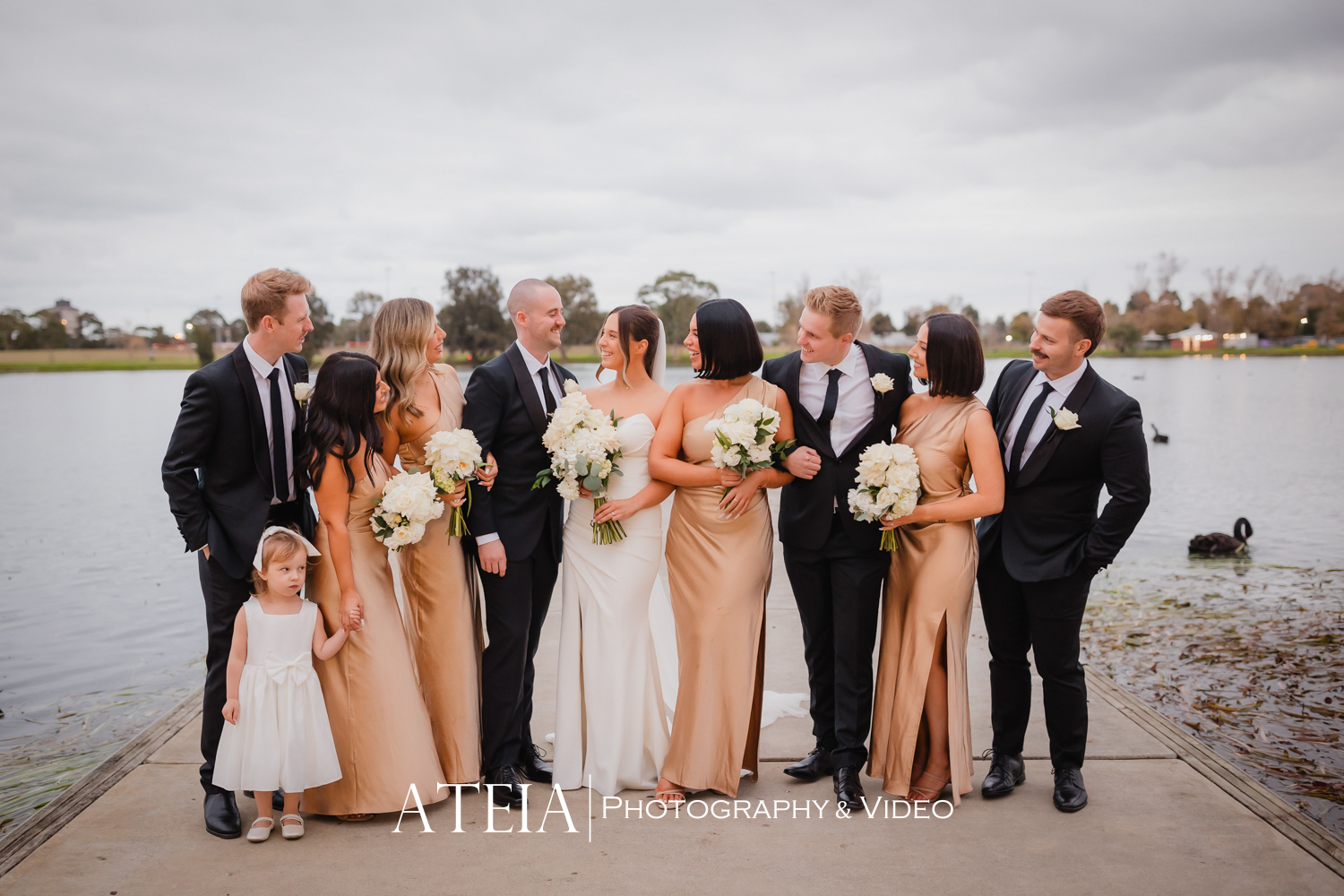 , Natalie and Alex&#8217;s wedding photography at The Park Albert Park captured by ATEIA Photography &#038; Video