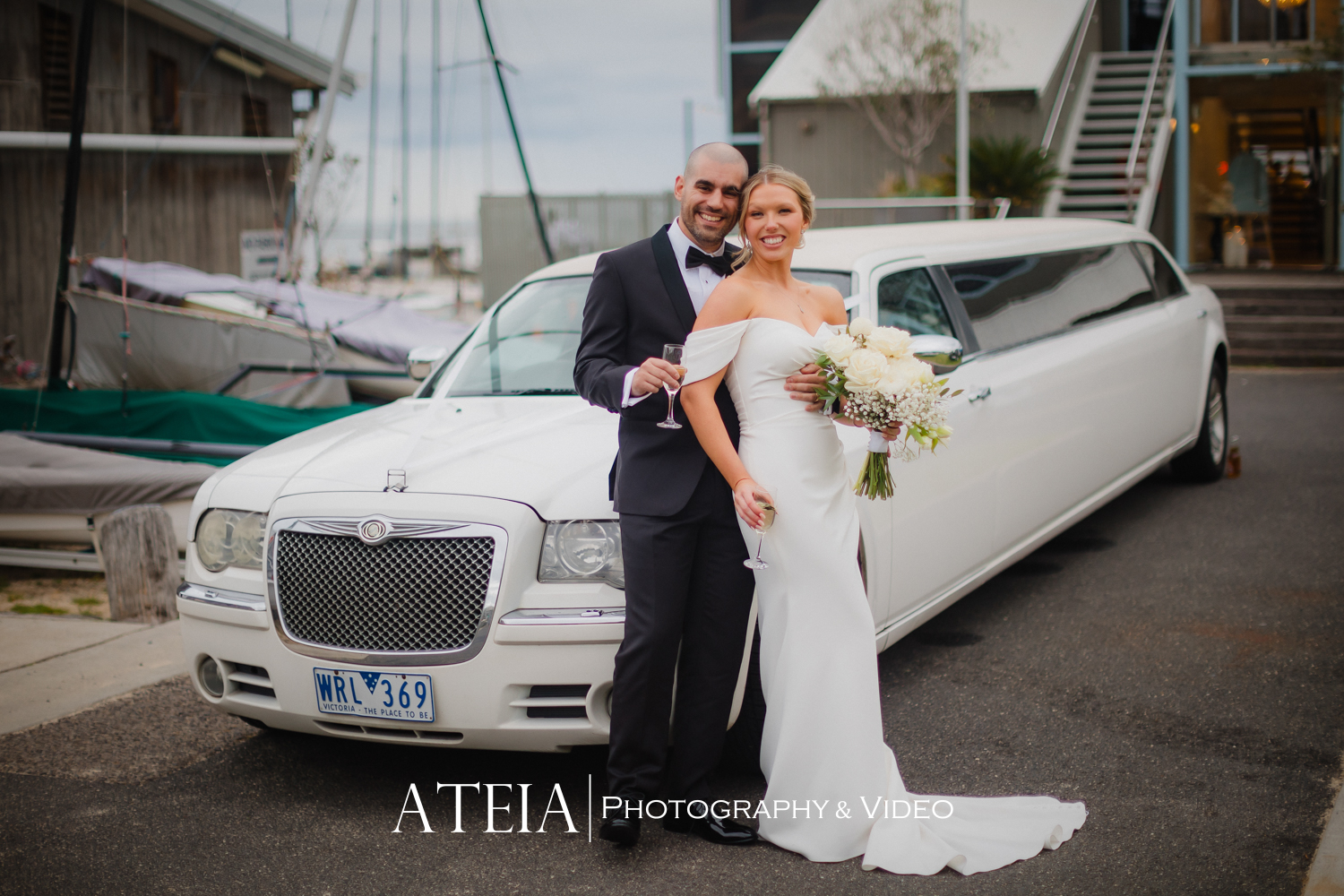 , Nicky and Billy&#8217;s wedding photography at Port Melbourne Yacht Club captured by ATEIA Photography &#038; Video