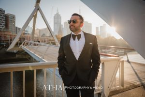, Caroline and George’s wedding photography at Metropolis Events captured by ATEIA Photography &#038; Video