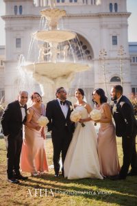 , Caroline and George’s wedding photography at Metropolis Events captured by ATEIA Photography &#038; Video