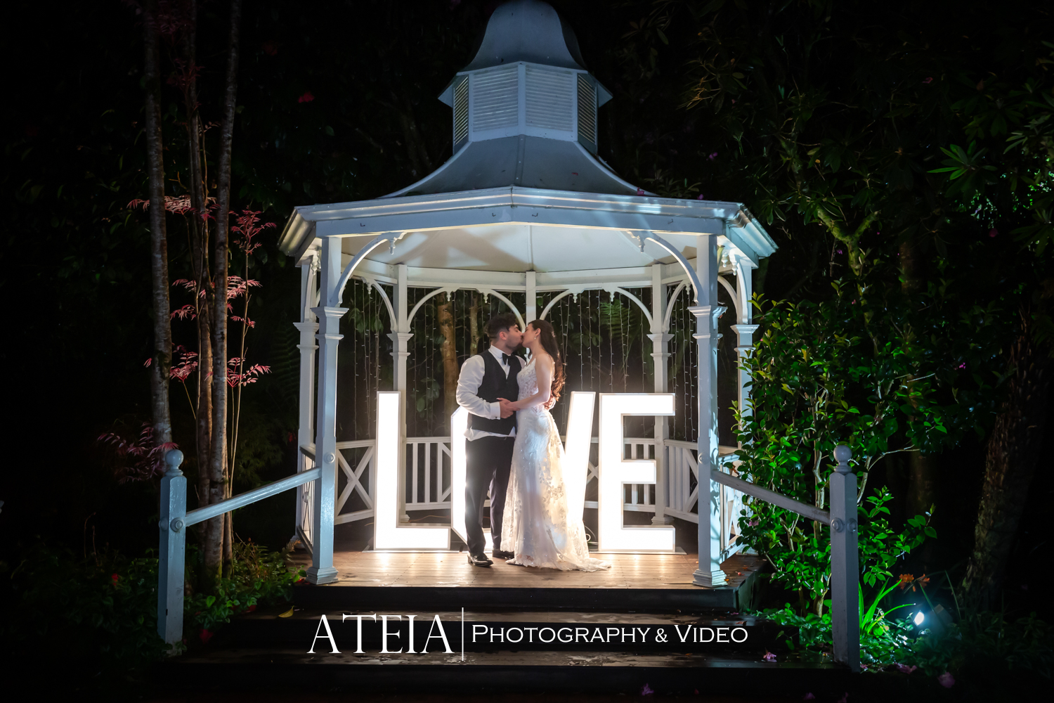 , Dorothea and Drew’s wedding photography at Lyrebird Falls captured by ATEIA Photography & Video